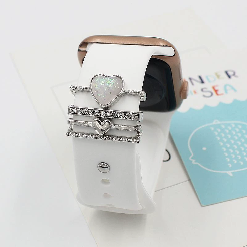 Apple, silicone diamond watch strap