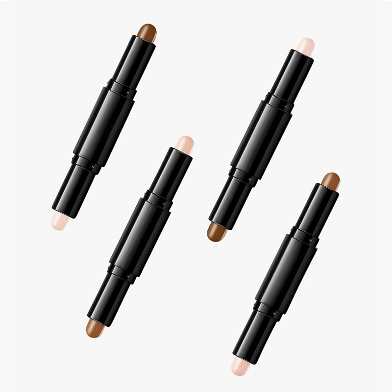 翠黛工厂 高光修容棒双色两用一体盘提亮修颜卧蚕笔加工定制oem