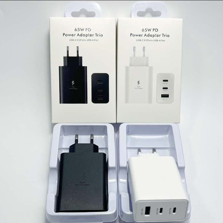Suitable for Samsung 65W Charger, European Standard Charging Head, USB American Standard Fast Charging Head, Mobile Phone Super Flash Charging, Factory Wholesale Suitable for Samsung 65W Charger, European Standard Charging Head, USB American Standard Fast Charging Head, Mobile Phone Super Flash Charging, Factory Wholesale
