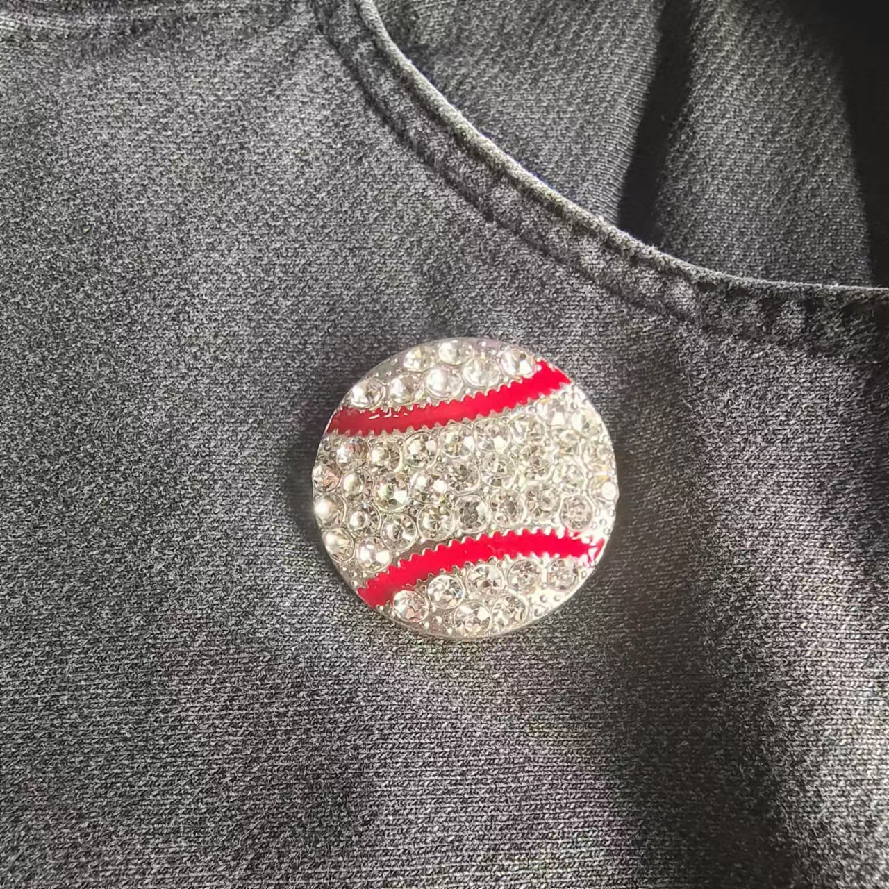 Luxe herren broche met kristallen voor overhemdkraag_voghion.com