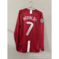 Long sleeve#0708/red devils champions league edition no. 7 ronaldo + armband