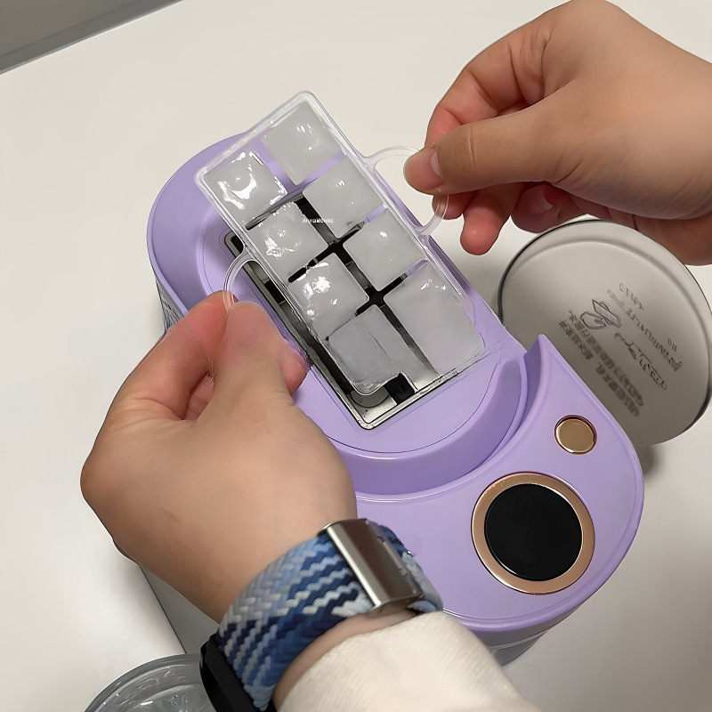 制冰机家用小型宿舍小功率实心冰块制造机便捷式车载露营制冰神器|undefined