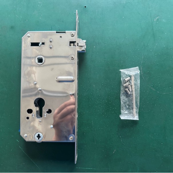 一握开指纹密码卡片开门全自动半自动6068防卡死全钢智能锁锁体