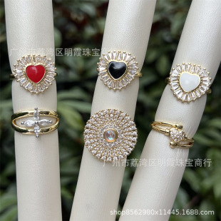 18K����~��ɫ�ʯ�Ƕ���ĈD���_�ڽ�ָ���{����N��ʽ�r��