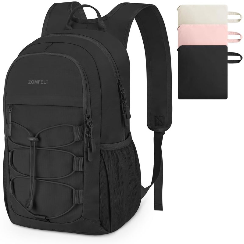 旅行用収納バッグ 男女兼用 ハイキングバックパック 15L/20L 梱包可能 小型旅行用バックパック 防水 軽量|undefined
