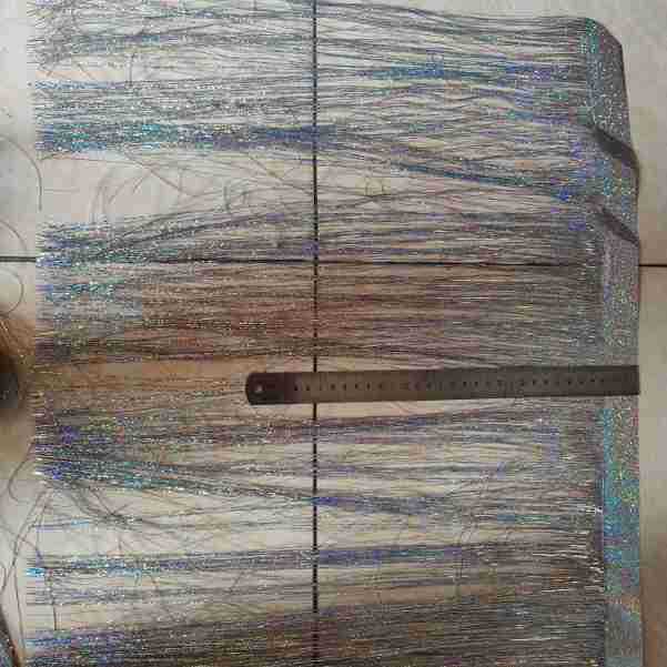 路亚绑鱼钩七彩闪光膜条银色闪光膜条扁带丝渔具条双彩闪光膜条