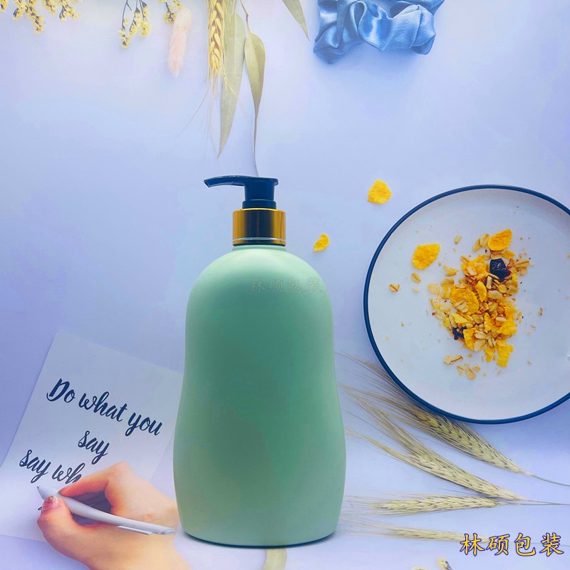540毫升扁瓶540ml日化塑料瓶hdpe洗护瓶HDPE沐浴露瓶洗发水瓶厂家