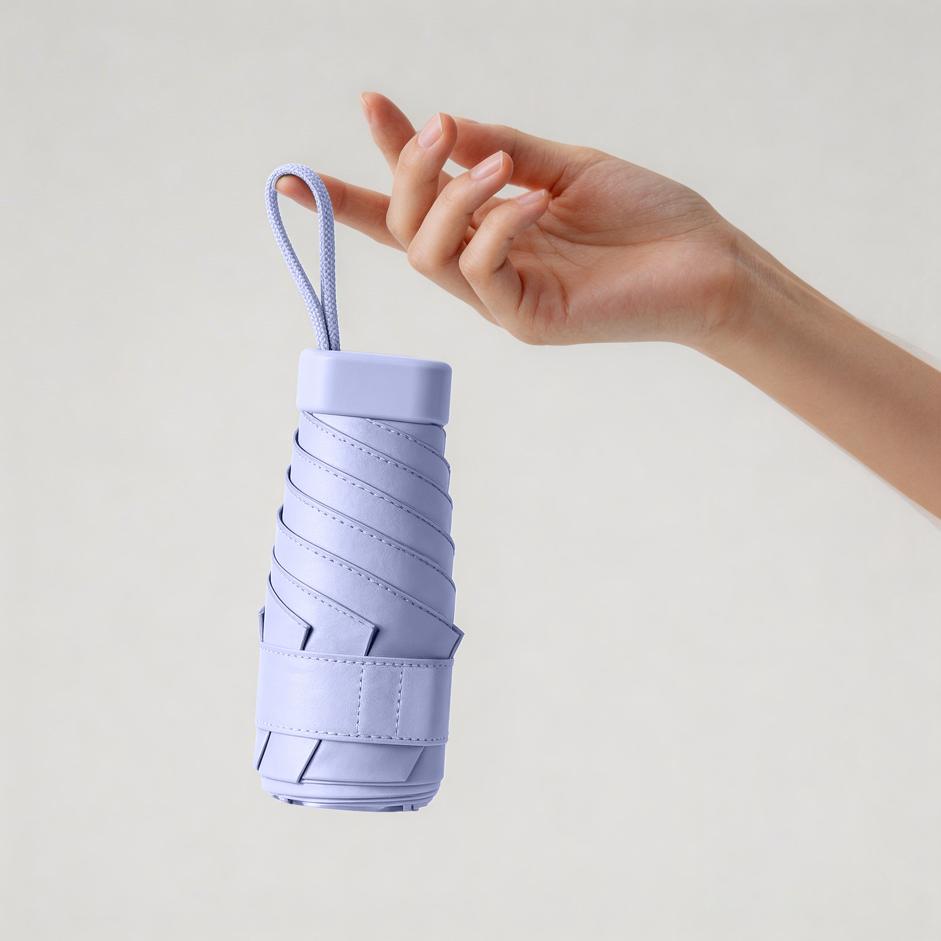 Paraguas solar, protección solar, protección UV, parasol, mini pequeño y portátil, seis paraguas plegables para estudiantes, soleado y lluvioso