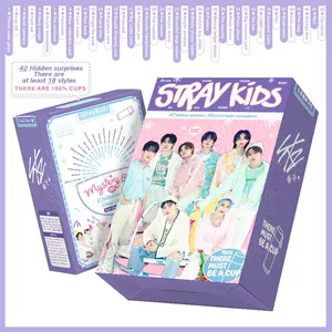 礼盒STRAYKIDS TW GOT7 ITZY ATEEZ明星周边盲盒水杯款文件套装