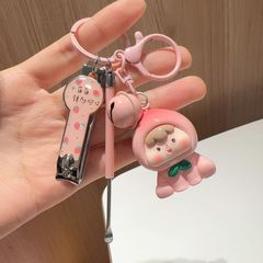 卡通钥匙扣挖耳勺书包挂件钥匙链指甲刀少女耳勺闺蜜套装情侣可爱