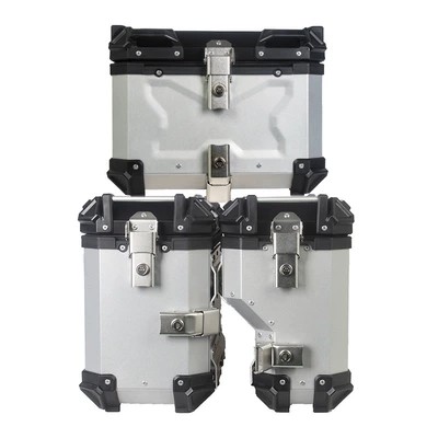 Motorcycle trunk, trunk 38L side box - 45l-x38l-right-hide-three-boxes-silver