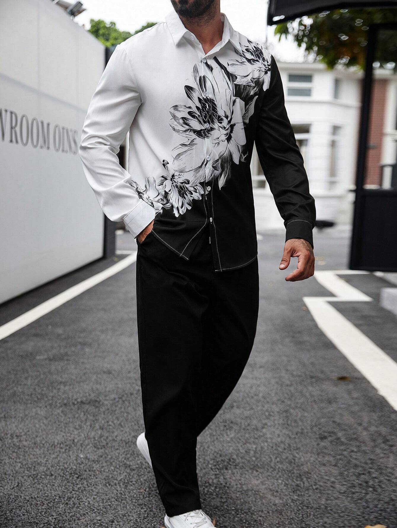 2024 nuevo estilo Amazon productos europeos transfronterizos moda casual estadounidense camisa de manga larga pantalones traje MB12 ML4