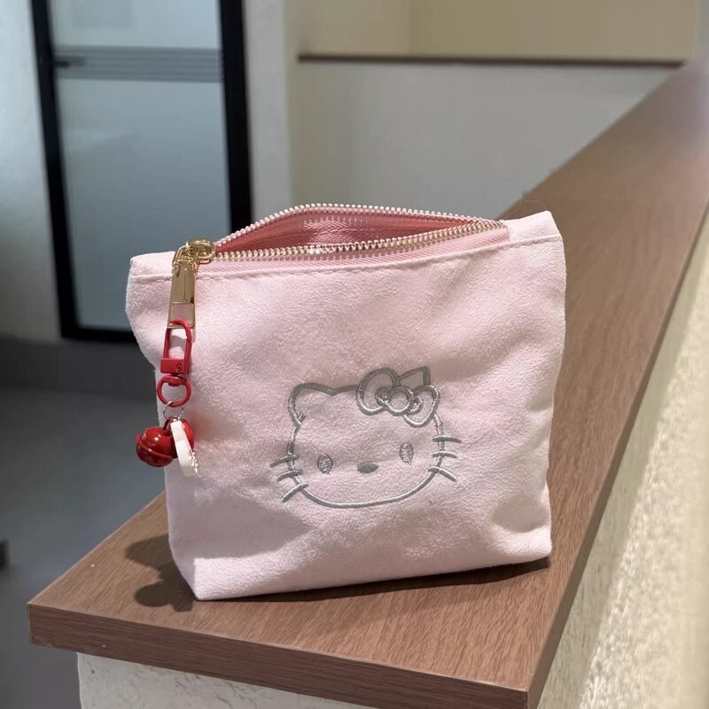2026 New Matte Suede Kitty Large Capacity Inner Compartment Makeup Bag, Miscellaneous Items Coin Purse, Simple Makeup Bag 2026 New Matte Suede Kitty Large Capacity Inner Compartment Makeup Bag, Miscellaneous Items Coin Purse, Simple Makeup Bag