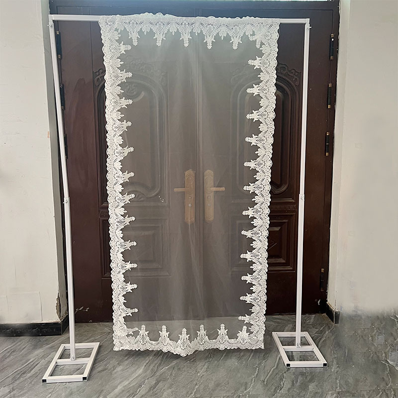 户外韩式婚礼婚庆蕾丝花边挂布装饰布幔婚礼迎宾席位布幔|undefined