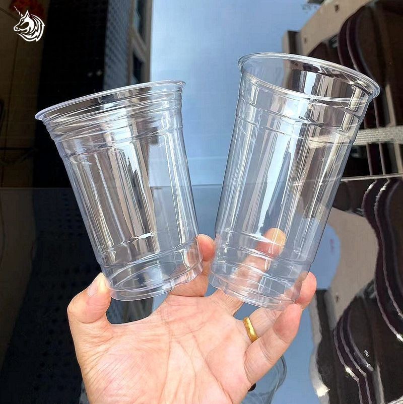 internet celebrity coffee cup pet with lid 98 caliber cool drinks cup high permeability ins milky tea cup stall takeaway cup factory direct sales