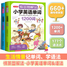 图书正版书籍 抖音同款 情景图解法小学英语语法+单词（2册）