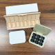 Jiugong grid square plate pat glue small capacity eye shadow nail polish solid nail polish plastic box portable plastic makeup sub-pack