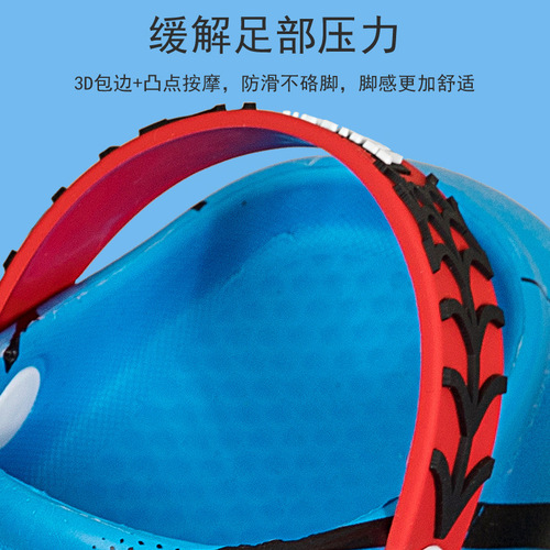 Spider-Man Kids' Durable Hole Shoes for Boys  Summer New Middle Childhood EVA Light Insole Printed Slippers Disney Beach Shoes