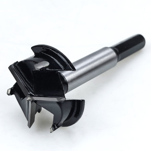 35mm Three-Edged Woodworking Hole Opener Hinge Countersink Drill Bit Alloy Blade Hexagonal Handle Non-Slip Sharp