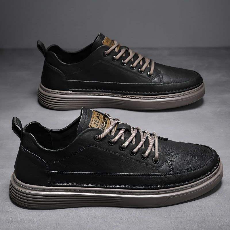 Spring Men's Shoes Breathable New British Casual Leather Shoes Men's Business Formal Soft Sole Soft Leather Sneakers Trendy Shoes Men's Models