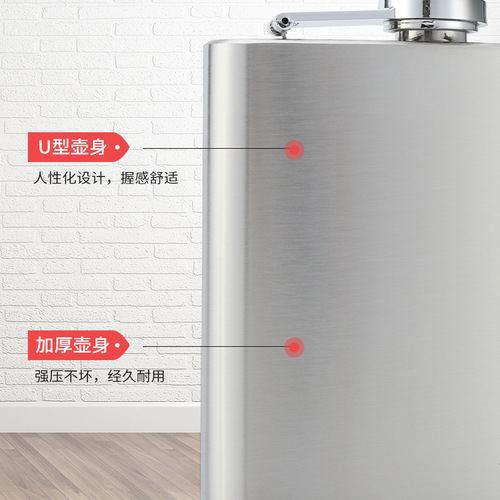 Factory direct supply stainless steel plastic lid 1-18 oz stainless steel wine bottle portable wine bottle wholesale foreign trade