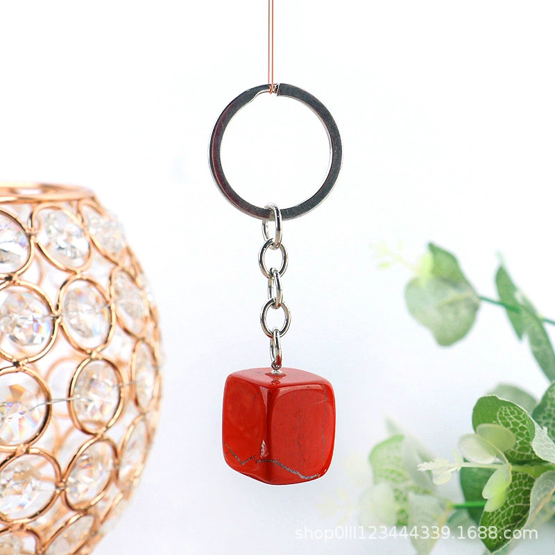 Брелок из натуральной воды/кристалла/металла, полировочная тряпка, подвеска, украшение, ручная работа, с вставкой из камня