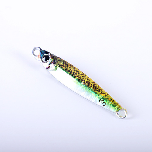 Weihai fishing gear cross-border specializes in supplying tungsten alloy lead fish long-range bait, tungsten fish tungsten steel plate luminous tungsten bait