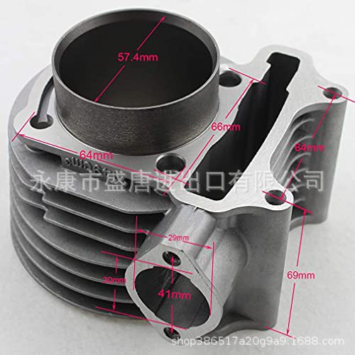 57.4mm GY 6 150CC cylinder head kit fit kart scooter motorcycle