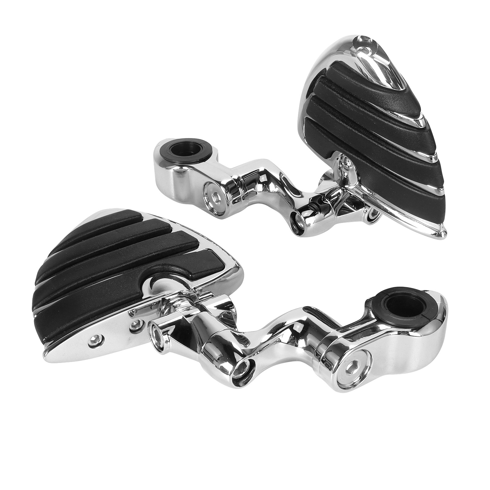 Harley Street Glide Motorcycle Modified Rubber Short Pedal Set Footrest Guard Bar Rest Bracket