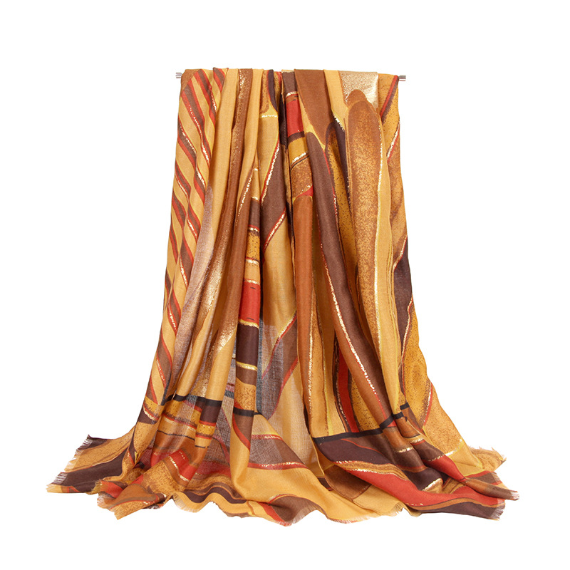 Novo cachecol estampado de outono e inverno de 2023, mais vendido, faixa de cabeça e xale versáteis da moda europeia e americana_voghion.com
