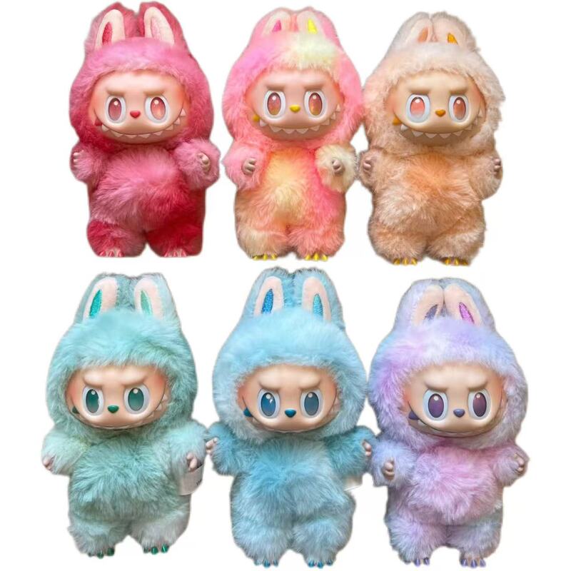 泡マットlabubu 3.0版前方高エネルギーエナメル布公仔ストラップ心マカロン公仔|undefined
