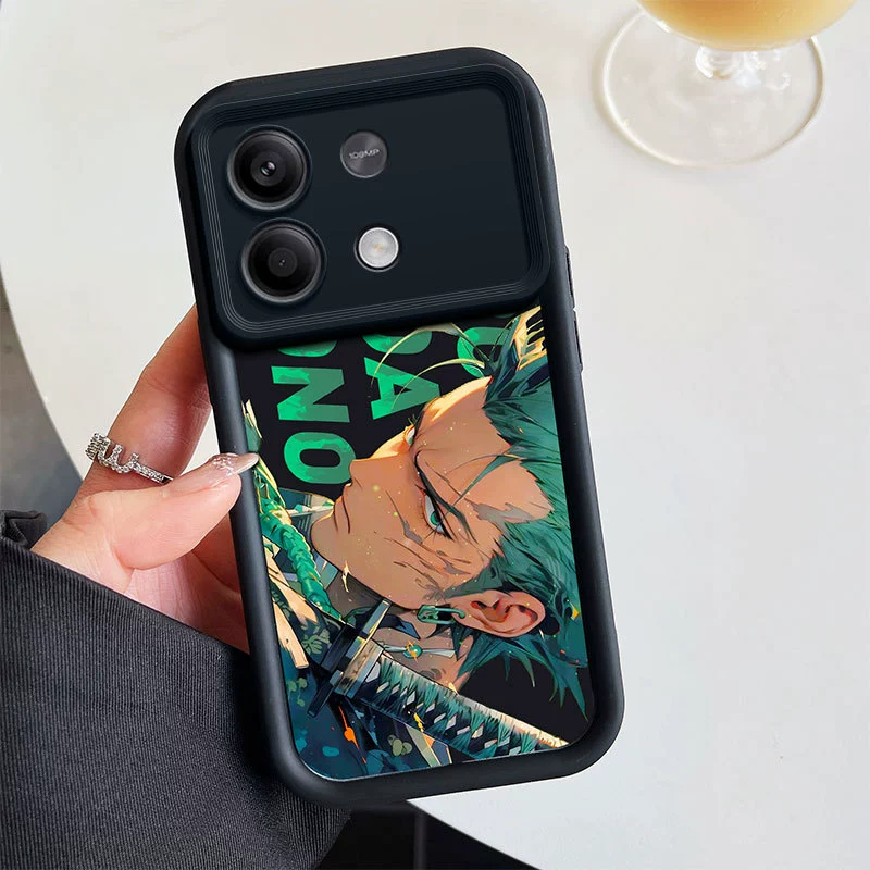 Подходящая для Xiaomi pocoX6 Redmi 12 всесезонная чехол для мобильного телефона черный Гоку аниме Ника Лифи 9A