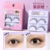 【Add glue】Bare eyelash 2 pairs SY923-A