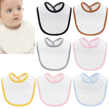 母婴用品宝宝纯棉防水围兜新生儿暗扣围嘴宝宝口水巾跨境儿童围嘴