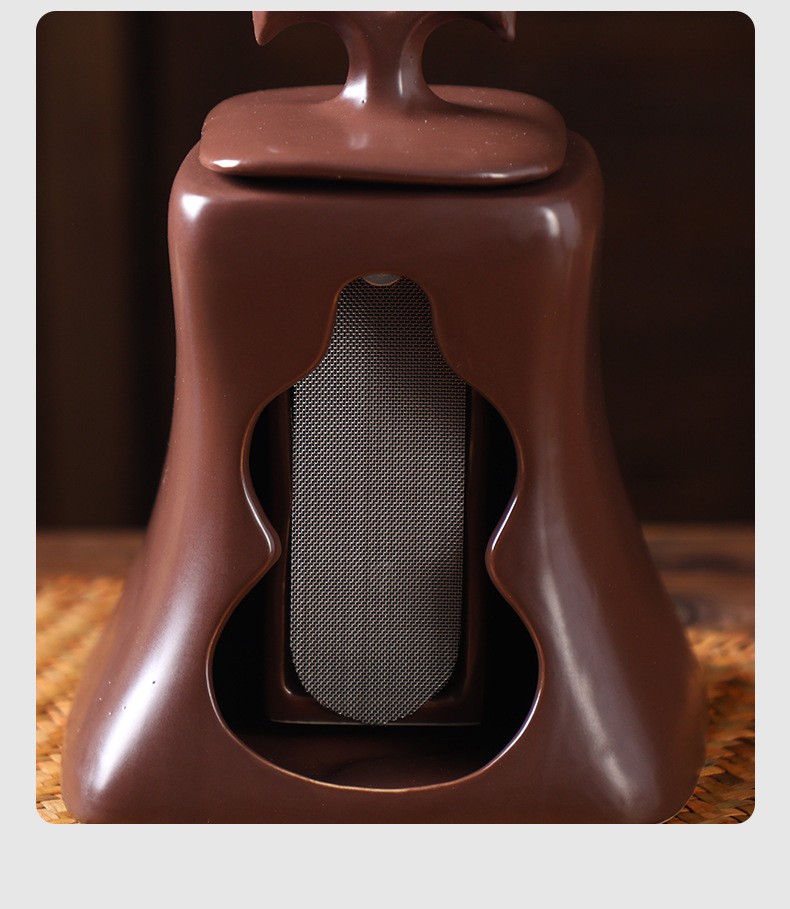 Purple Clay Moxibustion Device Home Warm Therapy Tool for Personal Care and Spa Use 2-3kg in use