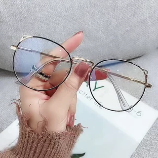 猫眼镜框素颜平光眼镜防蓝光眼镜框韩版近视眼镜可配度数黑框眼镜