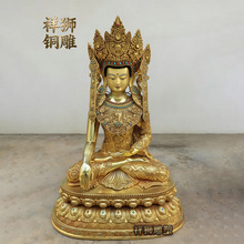 密宗藏佛鎏金制作厂家觉沃佛厂家各种护法神佛像66厘米来图定制