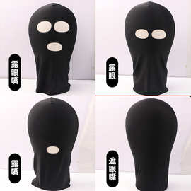 黑色情趣头套sm用品女用调教刑具蒙面眼罩成人性爱面具外贸批发
