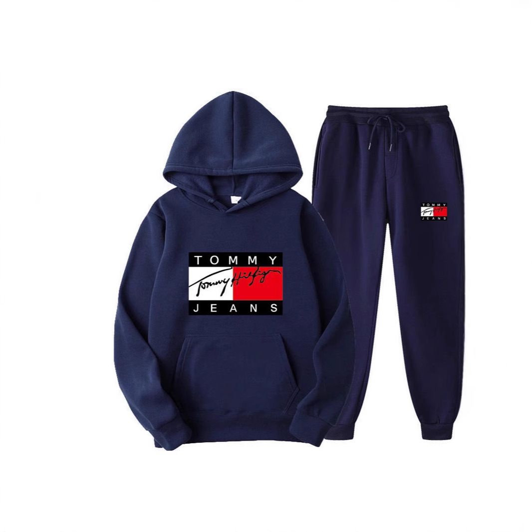 2025 nueva primavera suéter con sudadera hombre impresión suelta color sólido europeo y americano transfronterizo LOGO femenino