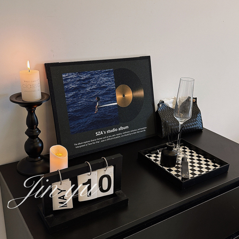 ❈ Living Room Vinyl Record Decorative Painting, Dining Room C Hanging Painting, Niche Art Bedroom Desktop Ornament