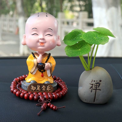 Car ornaments — doll car interior decorations - contentment-zen-bottle