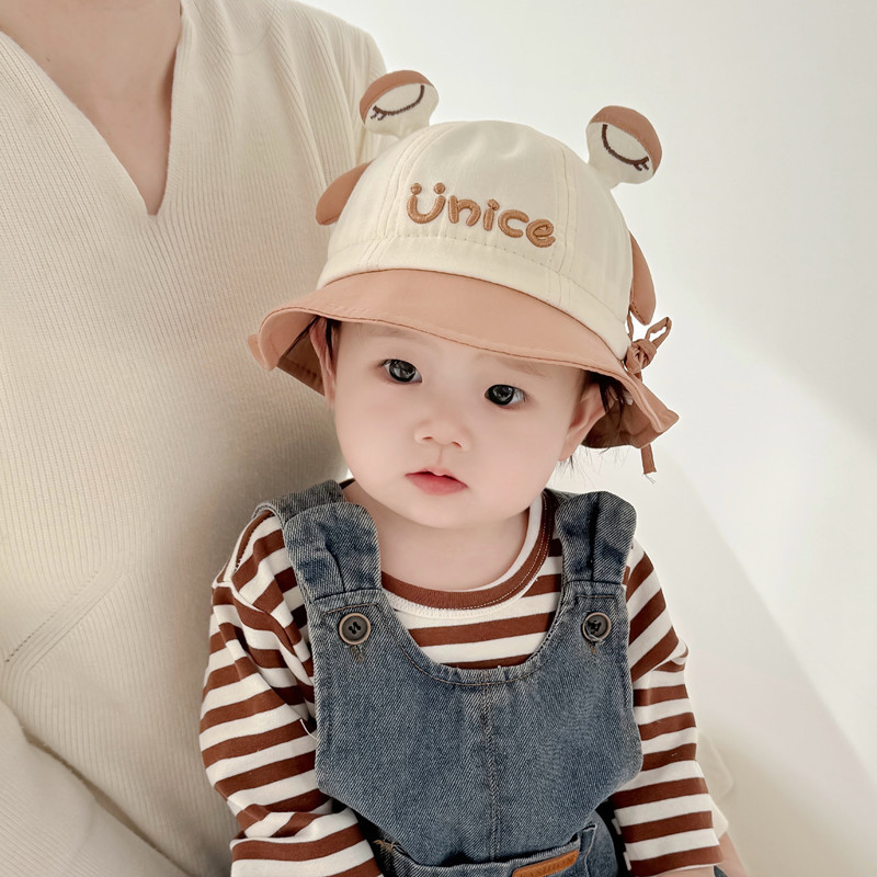 Sombrero para bebés primavera delgada sombrero solar para bebés primavera y otoño niños niñas lindos super bonitos sombreros de pescador