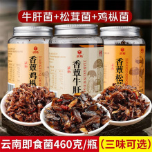 云南特产即食鸡枞菌松茸牛肝菌460g瓶装土特产小吃鸡纵酱下饭菜