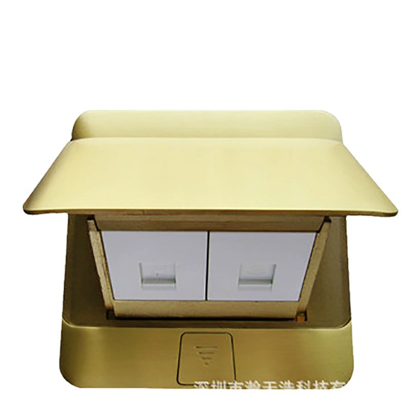 TCL Legrand copper ground socket two-position computer information socket slow-elastic ground socket without bottom box