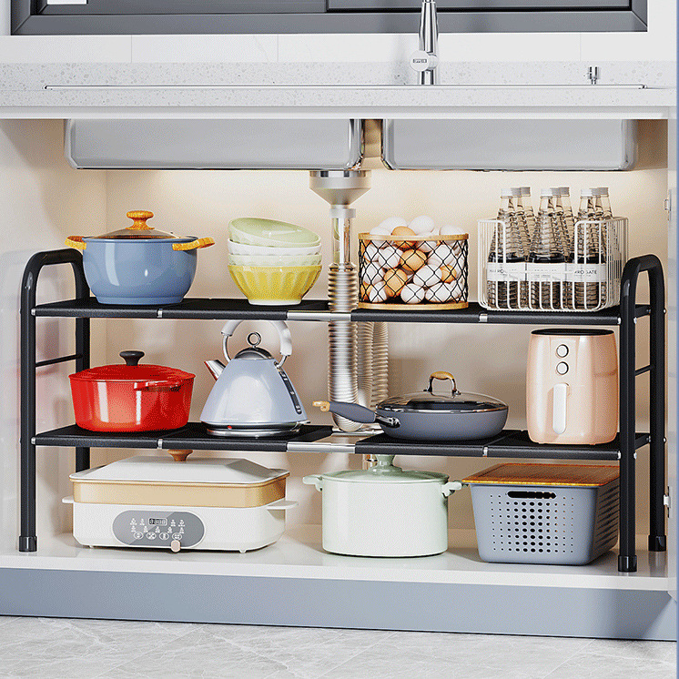 아마존 주방 접이식 싱크대 선반 접시 선반 수납 선반 냄비 선반 다기능 수납