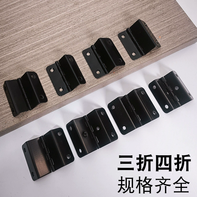 Электрофорез черный 41 мм длинный три складки четыре складки двойной изогнутой дверцы шкафа складной заклеенной деревянной коробки угол откидной петли фитинги