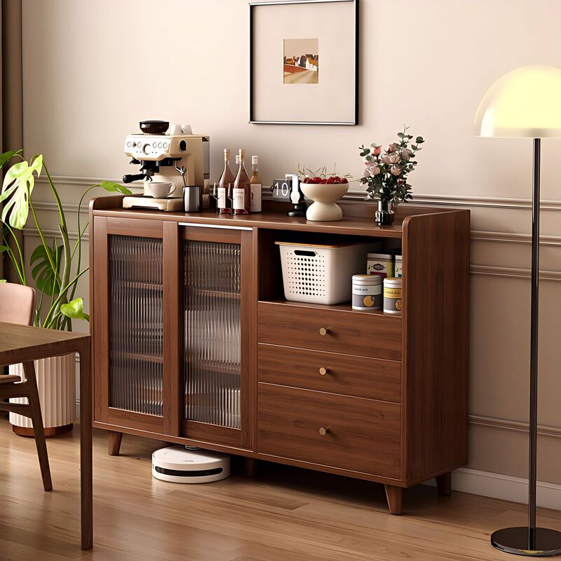 Medieval-Style Sideboard, Living Room Wall-Mounted Storage Cabinet, Home Coffee Cabinet, Storage Cabinet, Retro Water Bar, Tea Cabinet