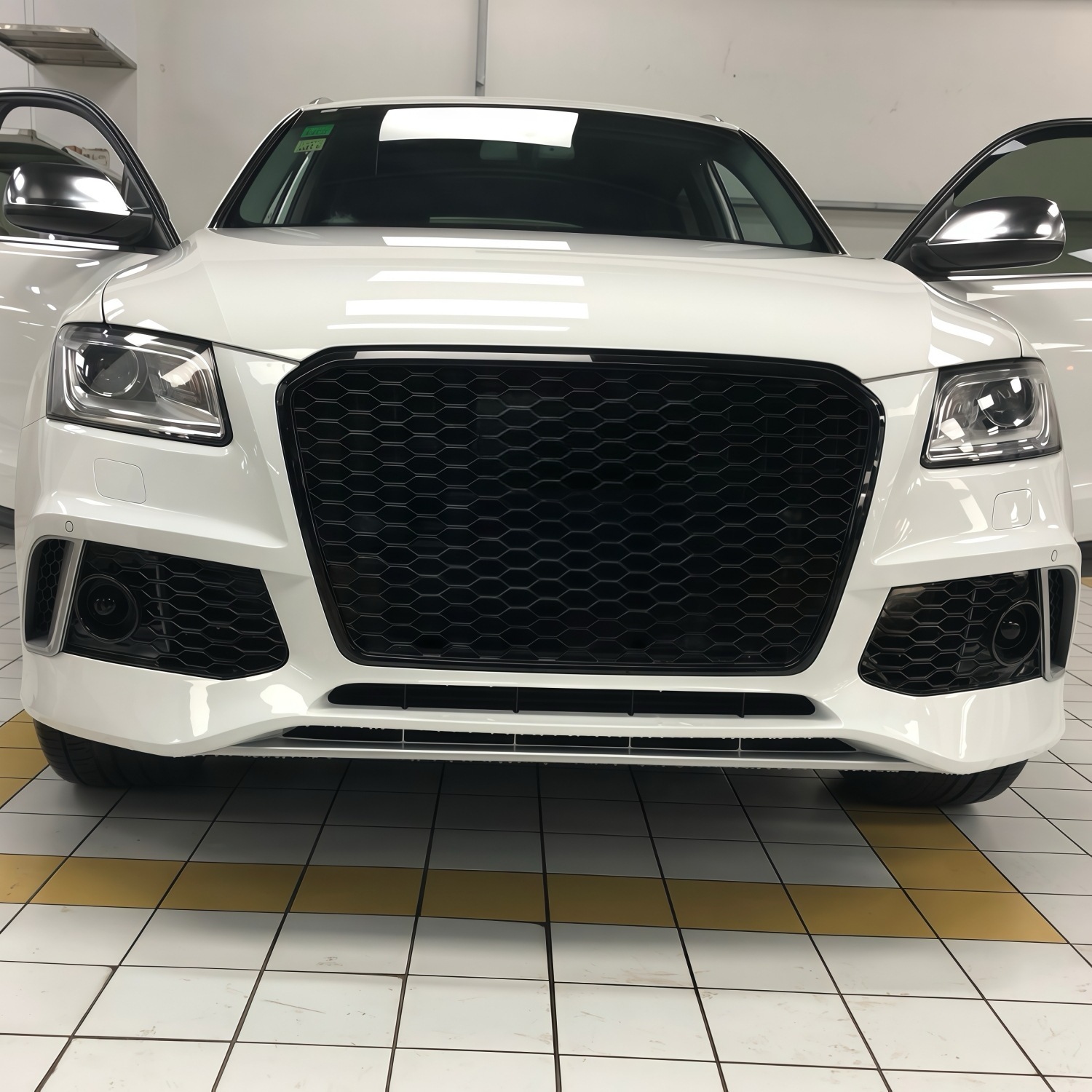13-17 models, suitable for Audi Q5 front bumper modification, RSQ5 front bumper, front face, and large front grille