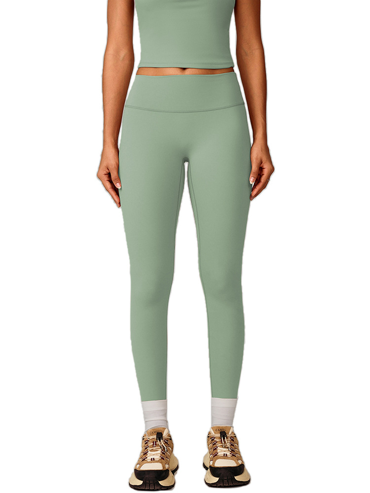 Transfronterizo cintura alta elevación de cadera abrasión de calzado de calzado de mujer para correr pantalones de fitness rápidos y secos para usar pantalones deportivos ajustados delgados 8519