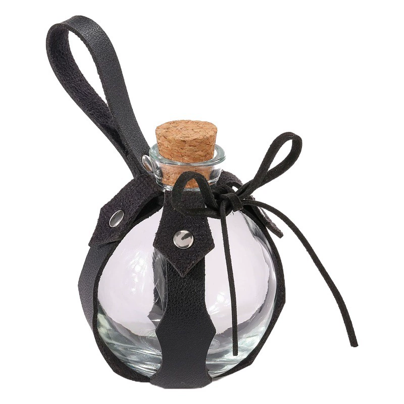 Трансграничный реквизит, кожаный чехол для бутылки волшебного зелья на пару, реквизит для косплея, чехол для бутылки желаний, крышка для стеклянной бутылки